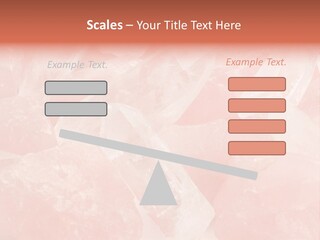 A Pile Of Pink Crystals Powerpoint Template PowerPoint Template