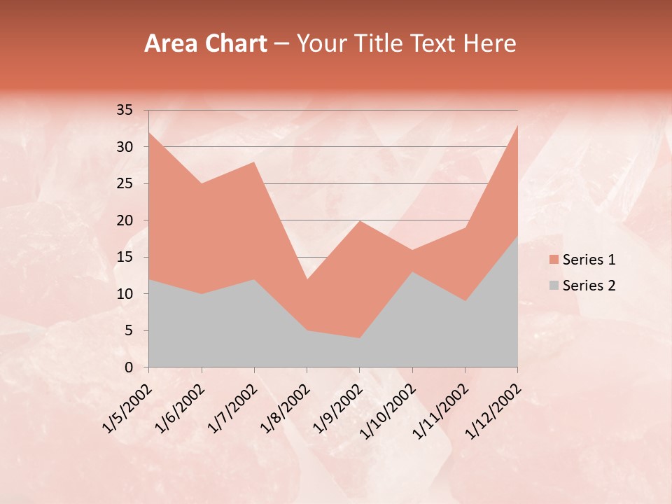 A Pile Of Pink Crystals Powerpoint Template PowerPoint Template