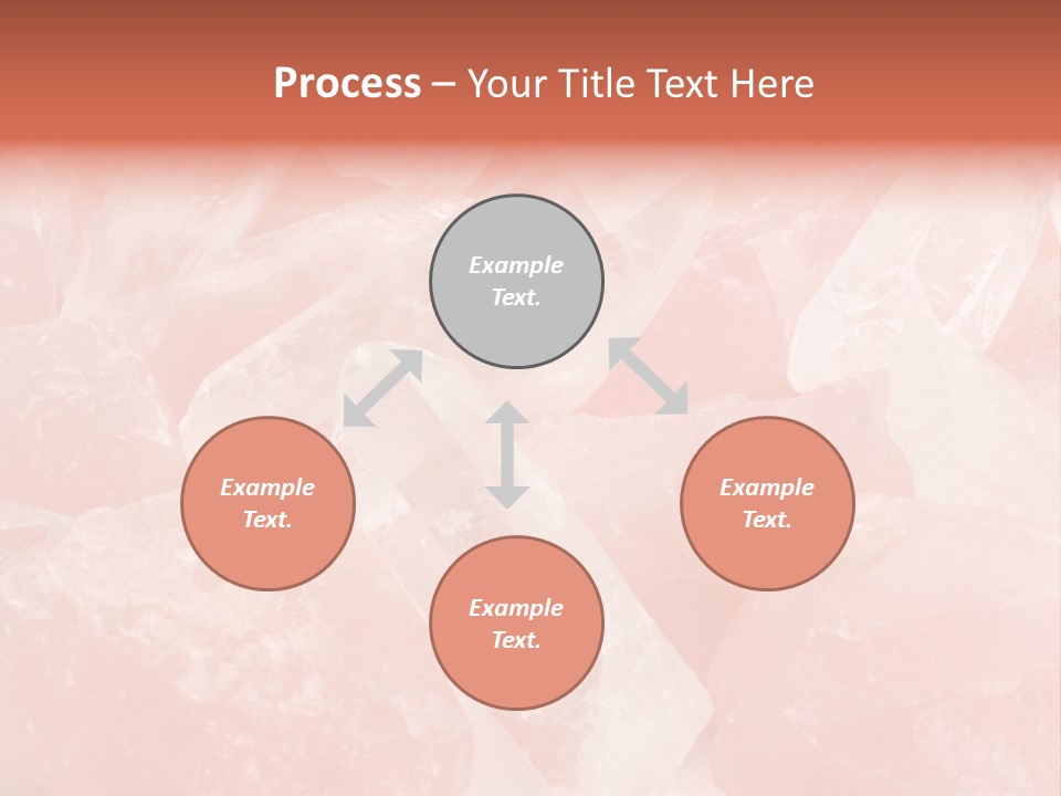 A Pile Of Pink Crystals Powerpoint Template PowerPoint Template