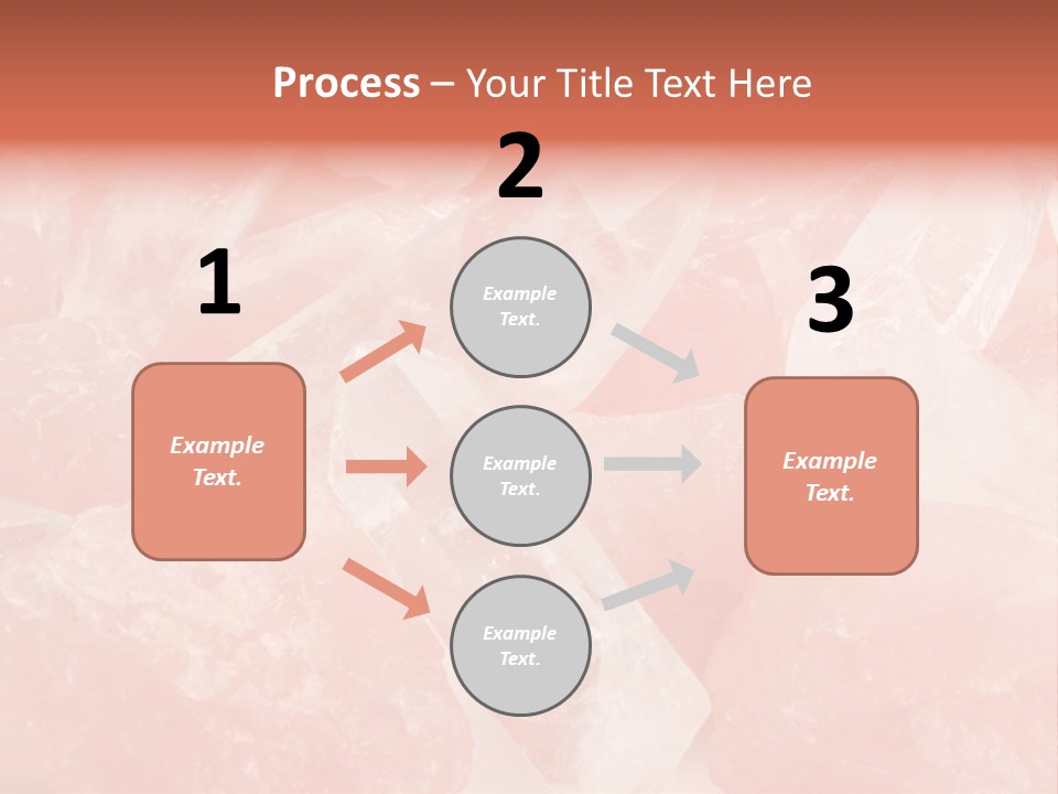 A Pile Of Pink Crystals Powerpoint Template PowerPoint Template