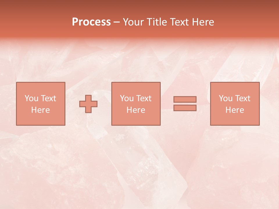 A Pile Of Pink Crystals Powerpoint Template PowerPoint Template