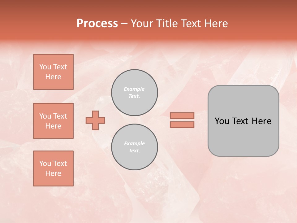 A Pile Of Pink Crystals Powerpoint Template PowerPoint Template