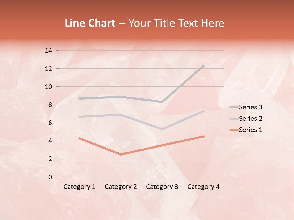 A Pile Of Pink Crystals Powerpoint Template PowerPoint Template