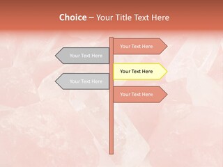 A Pile Of Pink Crystals Powerpoint Template PowerPoint Template