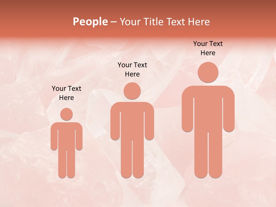 A Pile Of Pink Crystals Powerpoint Template PowerPoint Template