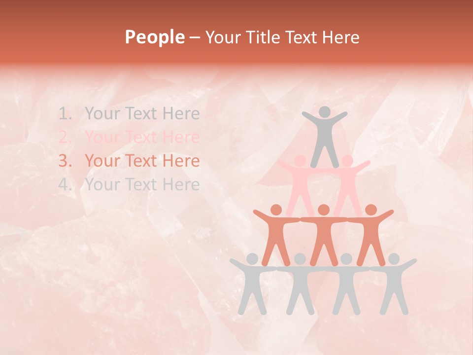 A Pile Of Pink Crystals Powerpoint Template PowerPoint Template