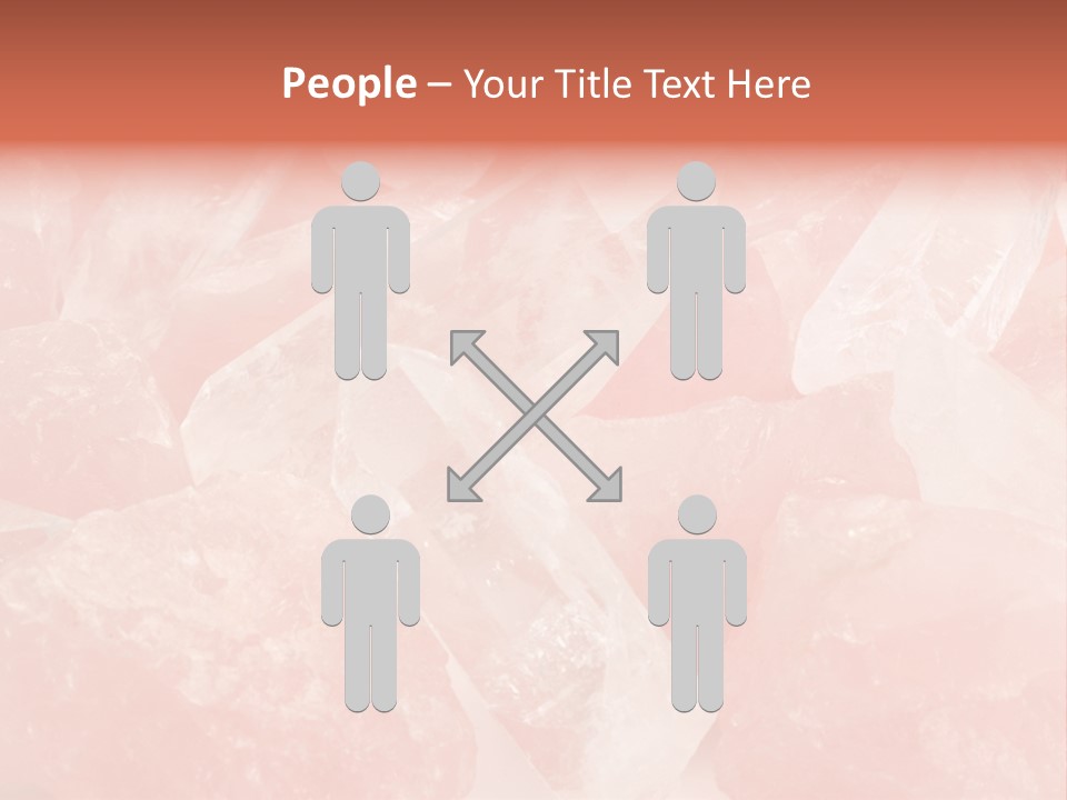 A Pile Of Pink Crystals Powerpoint Template PowerPoint Template