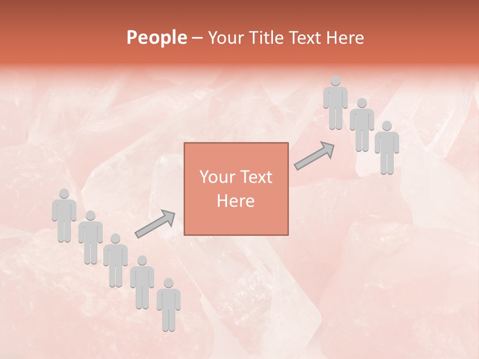 A Pile Of Pink Crystals Powerpoint Template PowerPoint Template