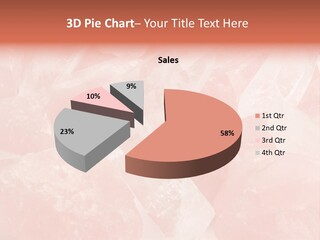 A Pile Of Pink Crystals Powerpoint Template PowerPoint Template