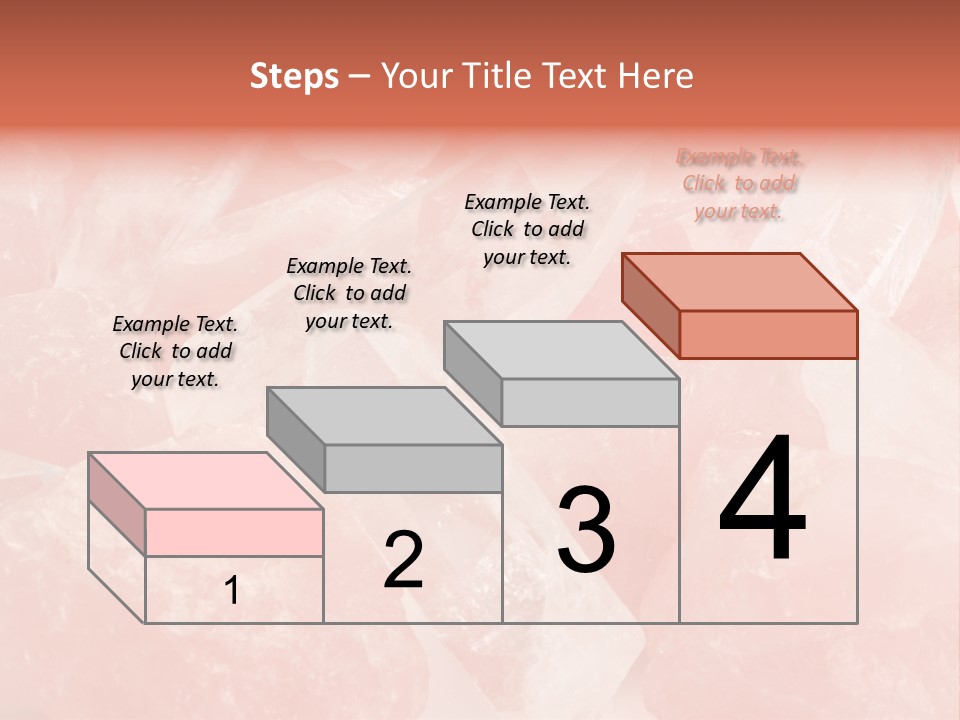 A Pile Of Pink Crystals Powerpoint Template PowerPoint Template