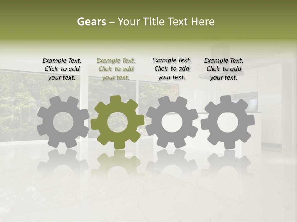 Red Closeup Brass PowerPoint Template