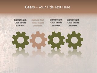Red Closeup Brass PowerPoint Template