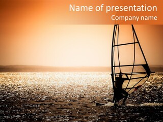 A Person Riding A Surfboard On Top Of A Body Of Water PowerPoint Template