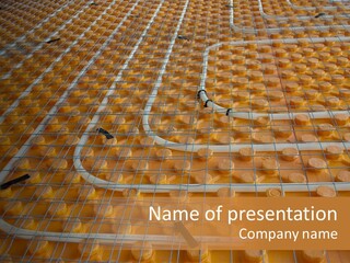 A Group Of Oranges Sitting On Top Of A Conveyor Belt PowerPoint Template