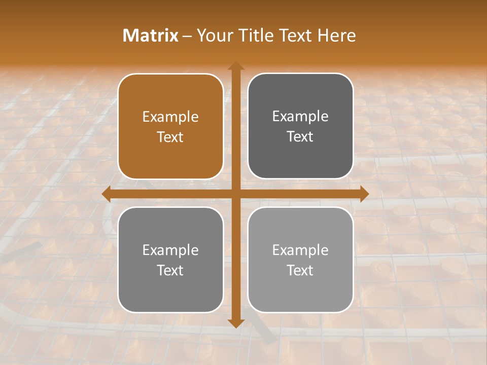 A Group Of Oranges Sitting On Top Of A Conveyor Belt PowerPoint Template