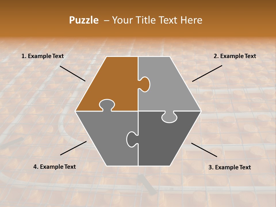 A Group Of Oranges Sitting On Top Of A Conveyor Belt PowerPoint Template