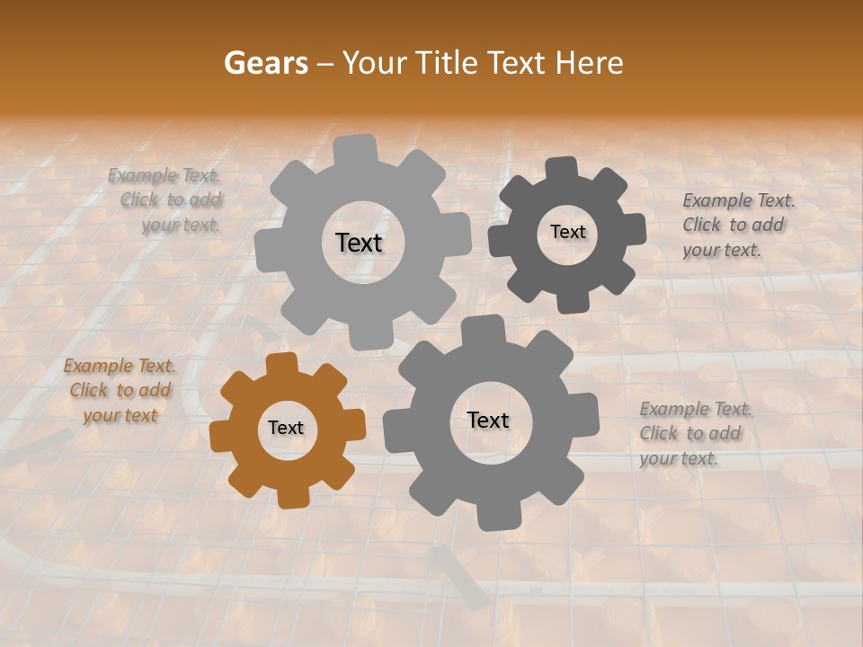 A Group Of Oranges Sitting On Top Of A Conveyor Belt PowerPoint Template
