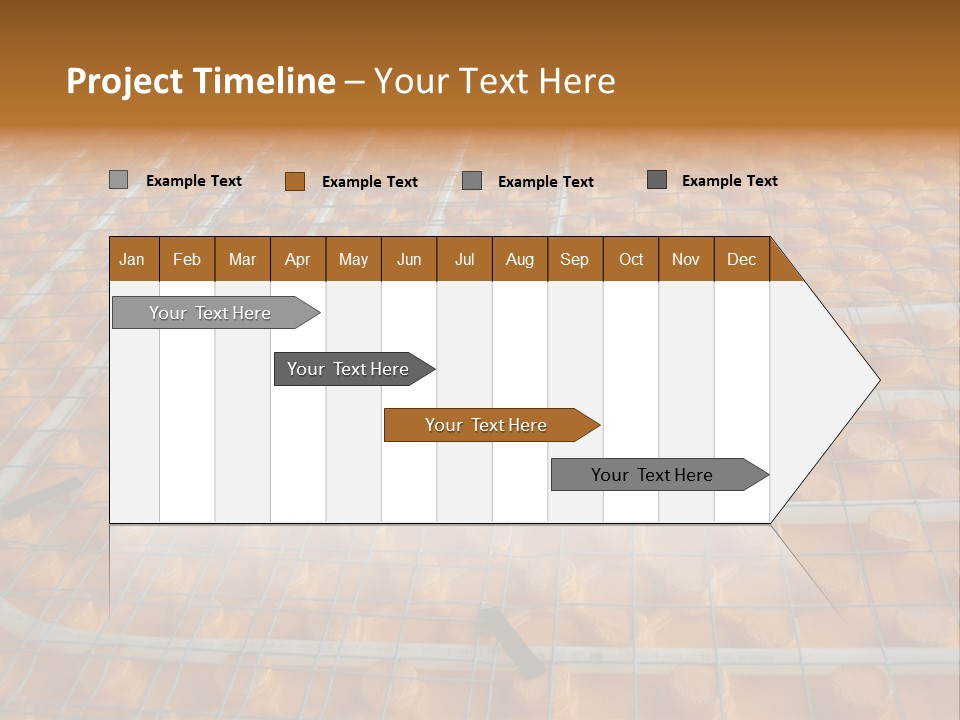A Group Of Oranges Sitting On Top Of A Conveyor Belt PowerPoint Template
