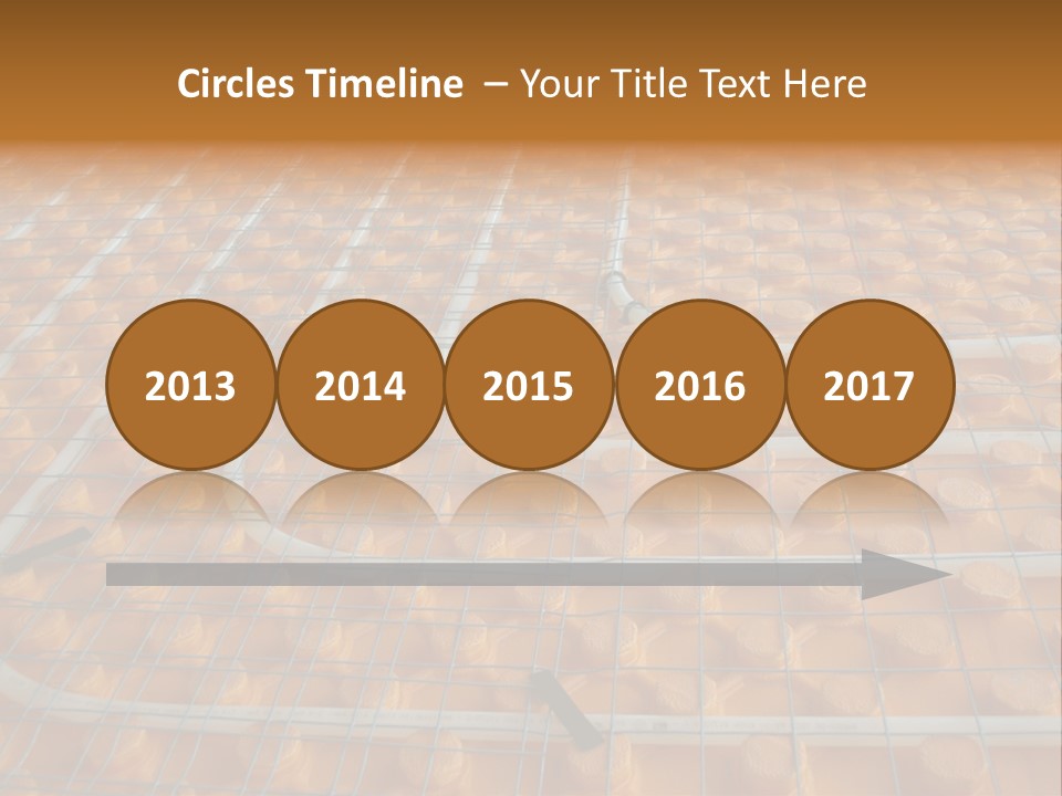 A Group Of Oranges Sitting On Top Of A Conveyor Belt PowerPoint Template