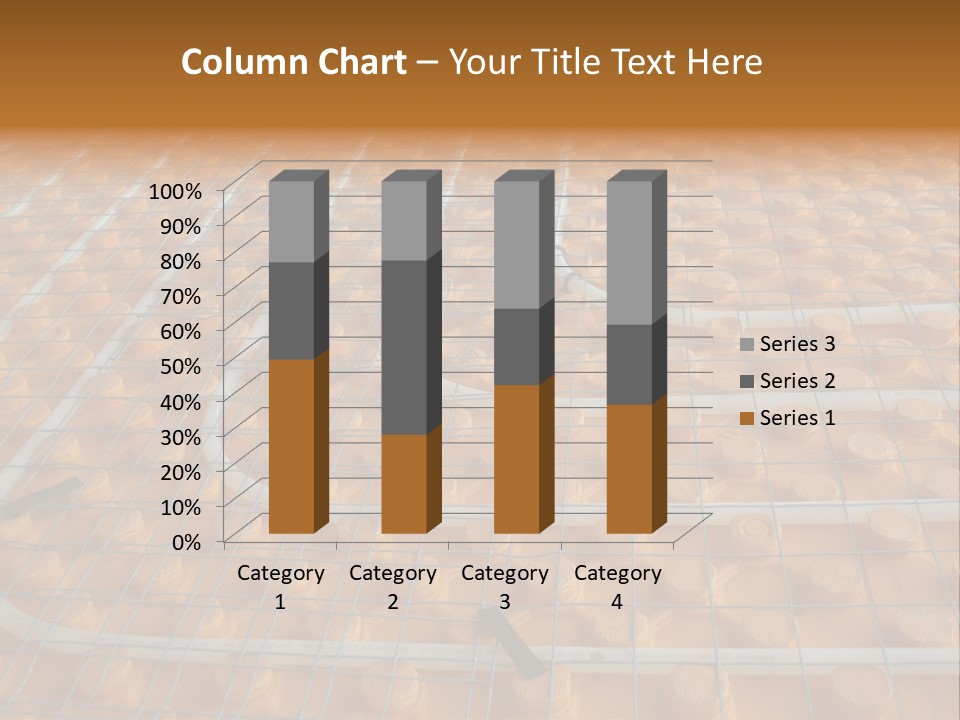 A Group Of Oranges Sitting On Top Of A Conveyor Belt PowerPoint Template