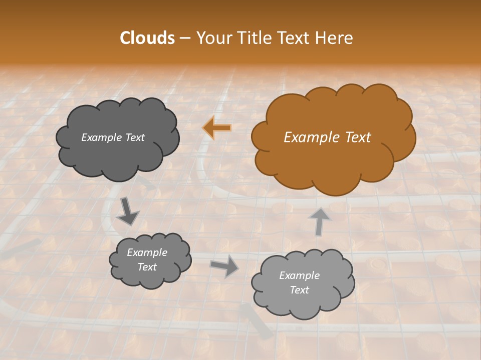 A Group Of Oranges Sitting On Top Of A Conveyor Belt PowerPoint Template