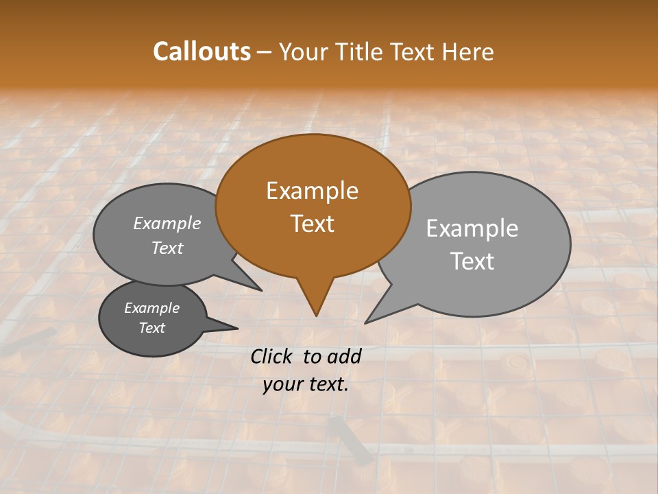 A Group Of Oranges Sitting On Top Of A Conveyor Belt PowerPoint Template