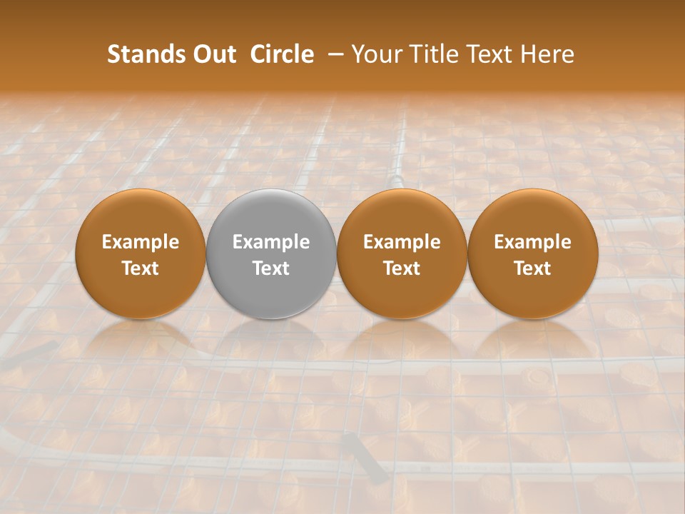 A Group Of Oranges Sitting On Top Of A Conveyor Belt PowerPoint Template
