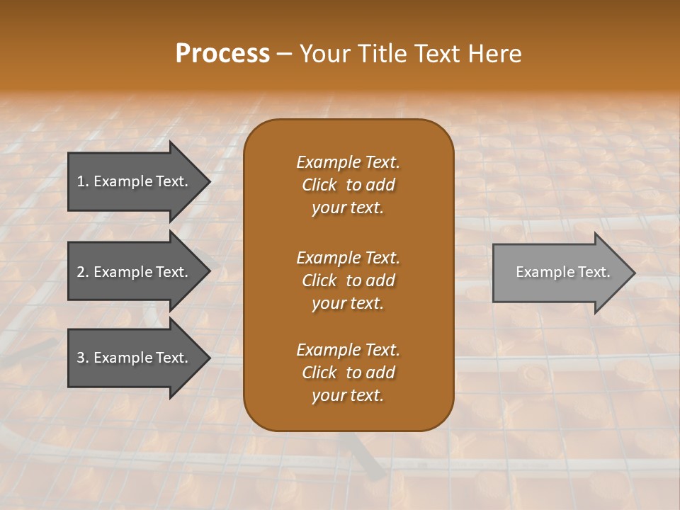 A Group Of Oranges Sitting On Top Of A Conveyor Belt PowerPoint Template