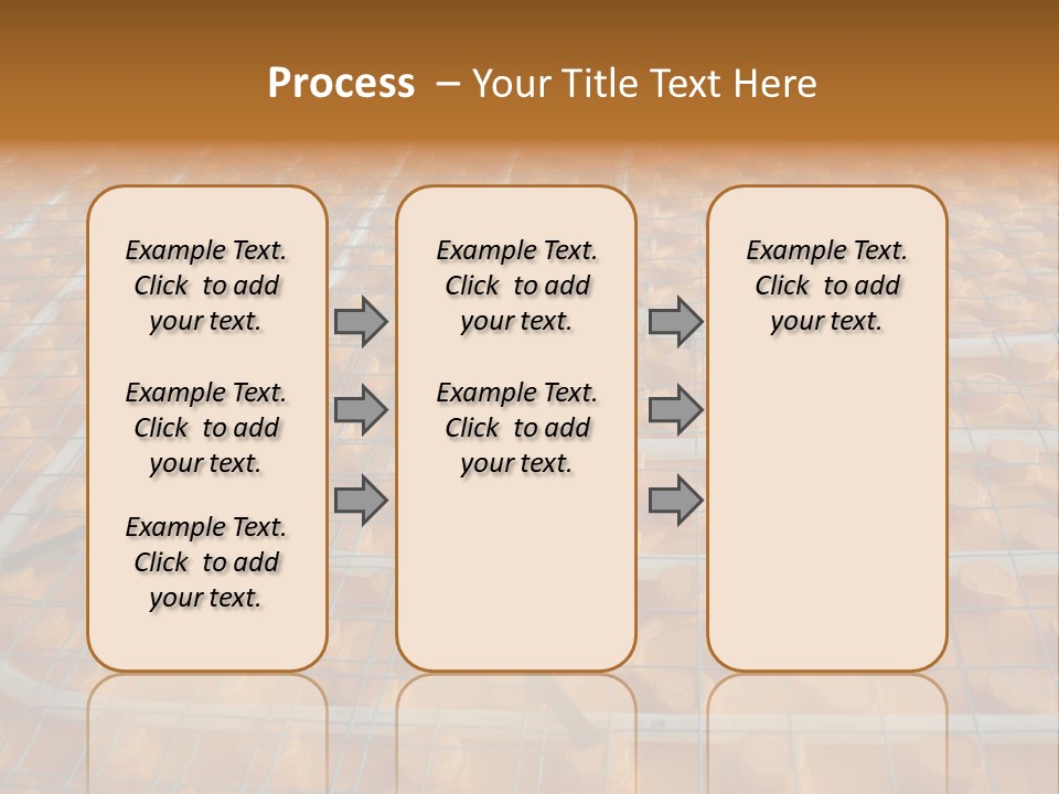 A Group Of Oranges Sitting On Top Of A Conveyor Belt PowerPoint Template