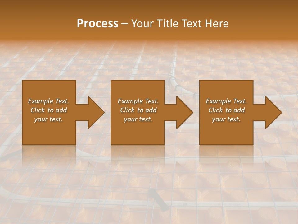A Group Of Oranges Sitting On Top Of A Conveyor Belt PowerPoint Template