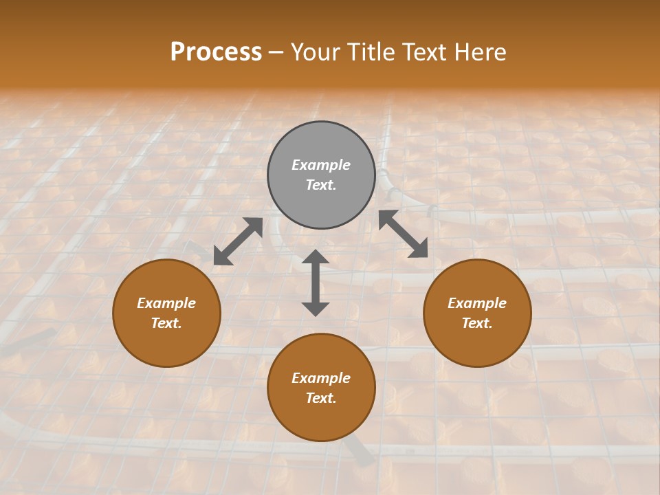 A Group Of Oranges Sitting On Top Of A Conveyor Belt PowerPoint Template