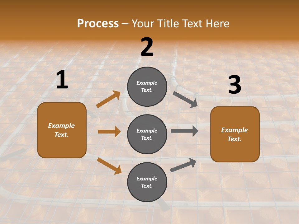A Group Of Oranges Sitting On Top Of A Conveyor Belt PowerPoint Template
