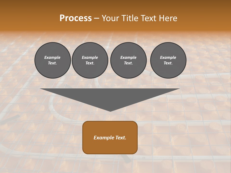A Group Of Oranges Sitting On Top Of A Conveyor Belt PowerPoint Template