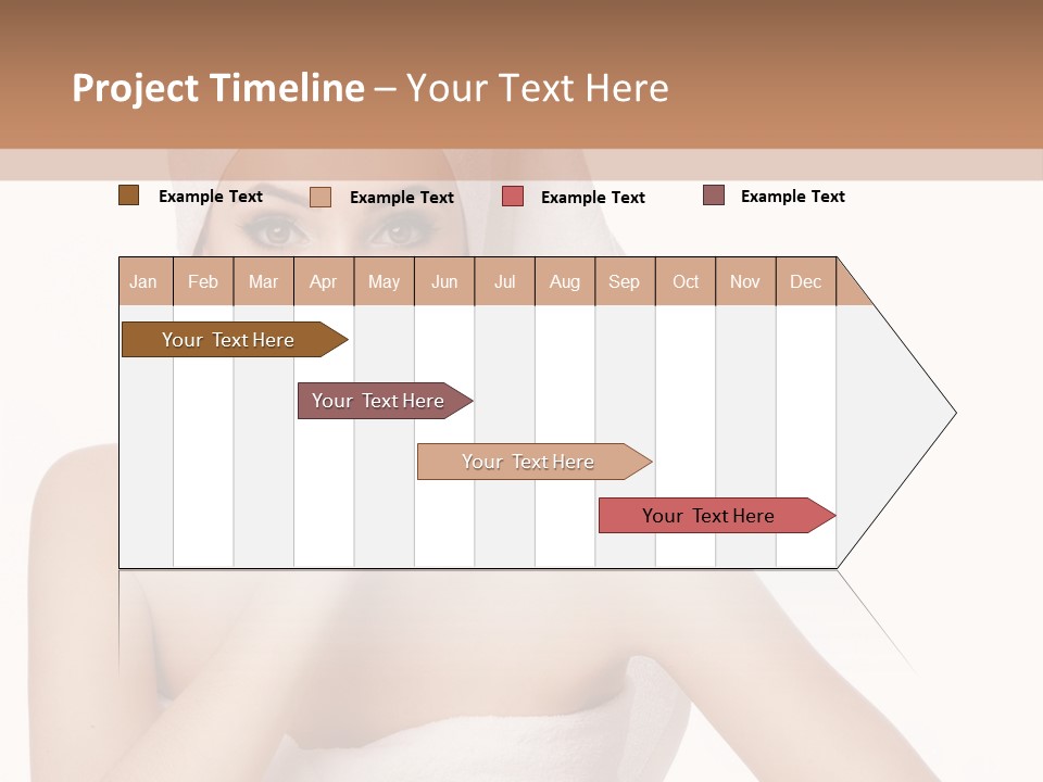 A Woman With A Towel On Her Head Sitting At A Table PowerPoint Template