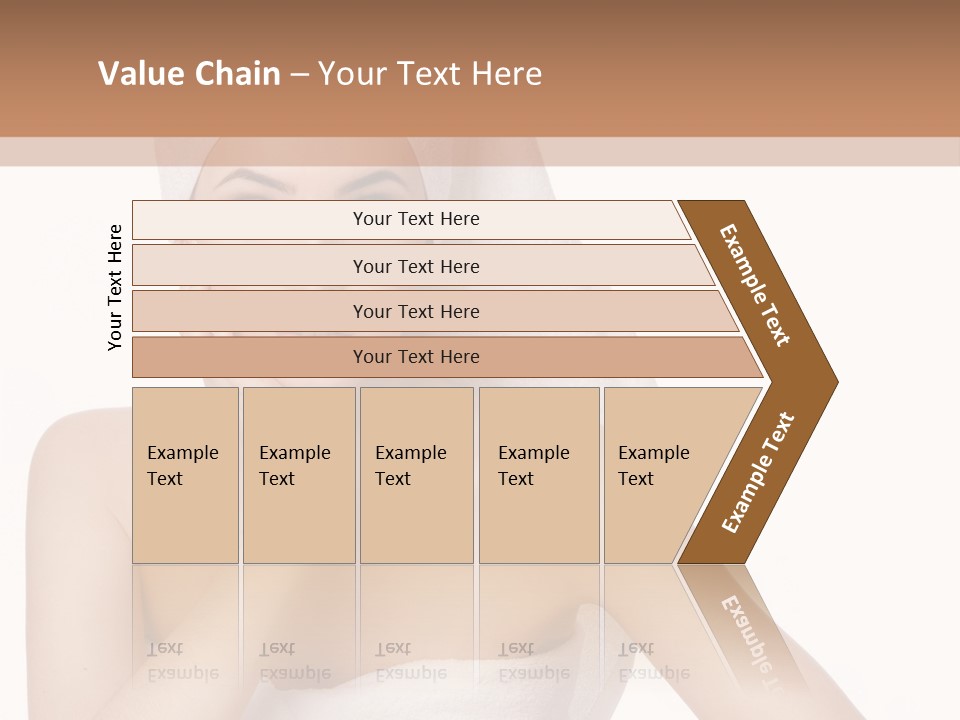 A Woman With A Towel On Her Head Sitting At A Table PowerPoint Template