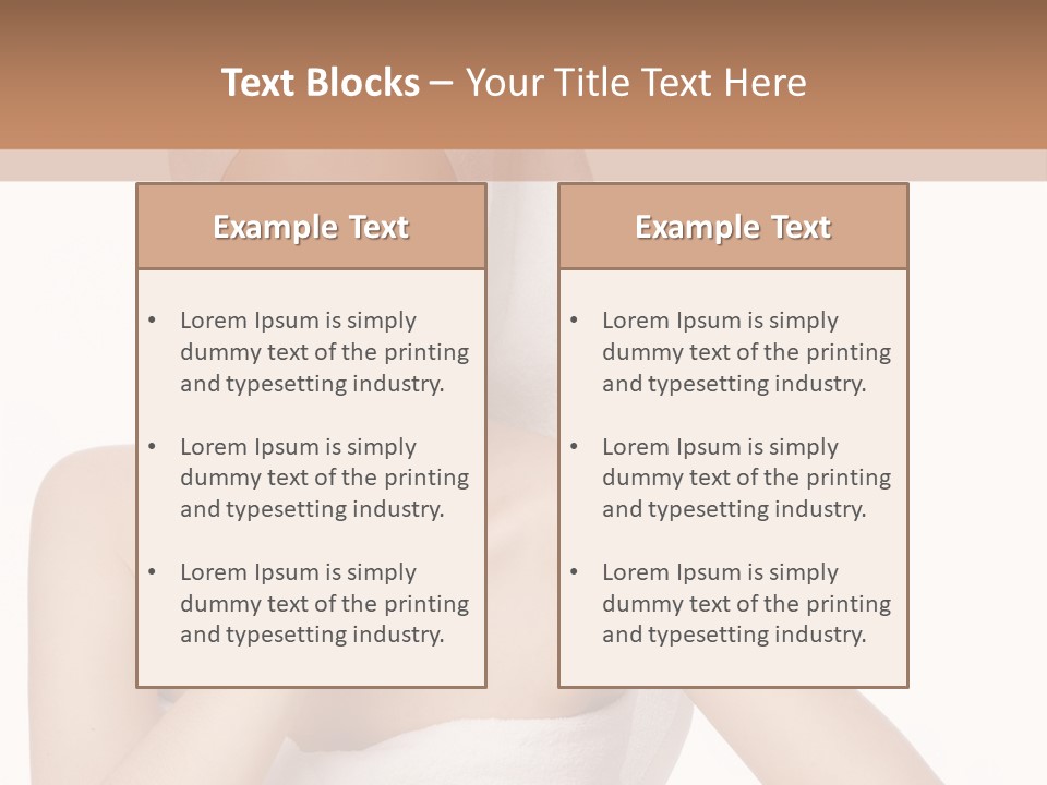A Woman With A Towel On Her Head Sitting At A Table PowerPoint Template