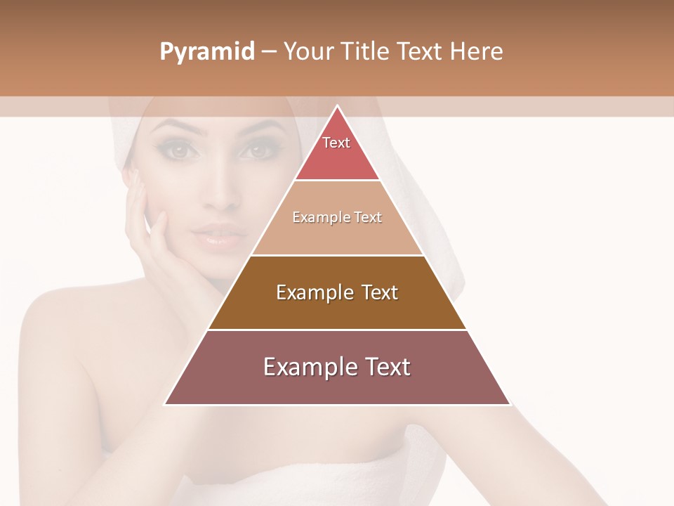 A Woman With A Towel On Her Head Sitting At A Table PowerPoint Template