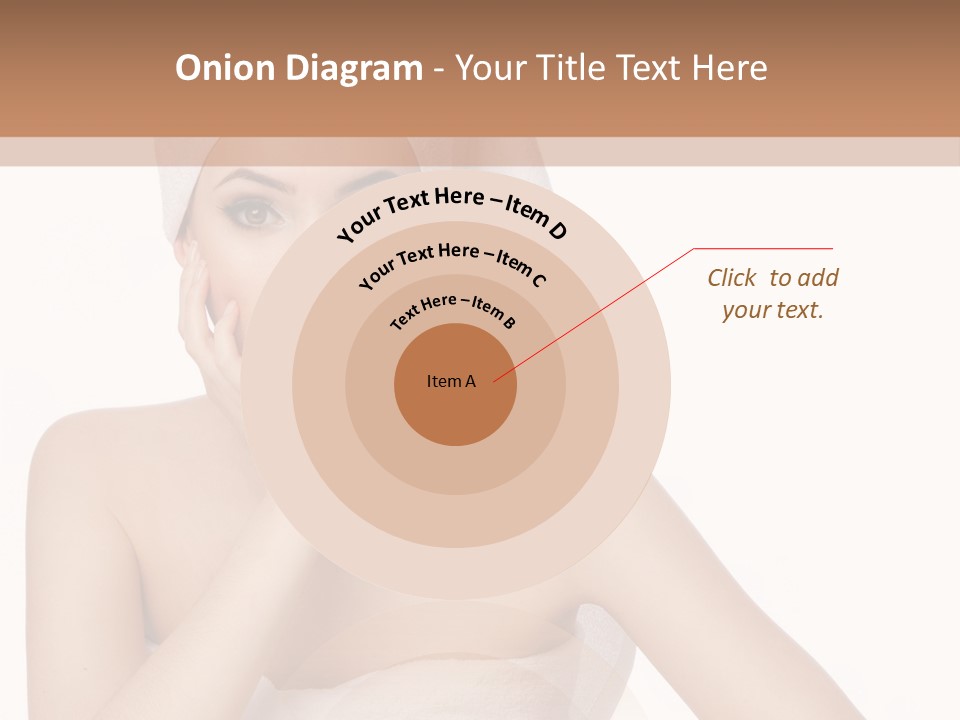 A Woman With A Towel On Her Head Sitting At A Table PowerPoint Template