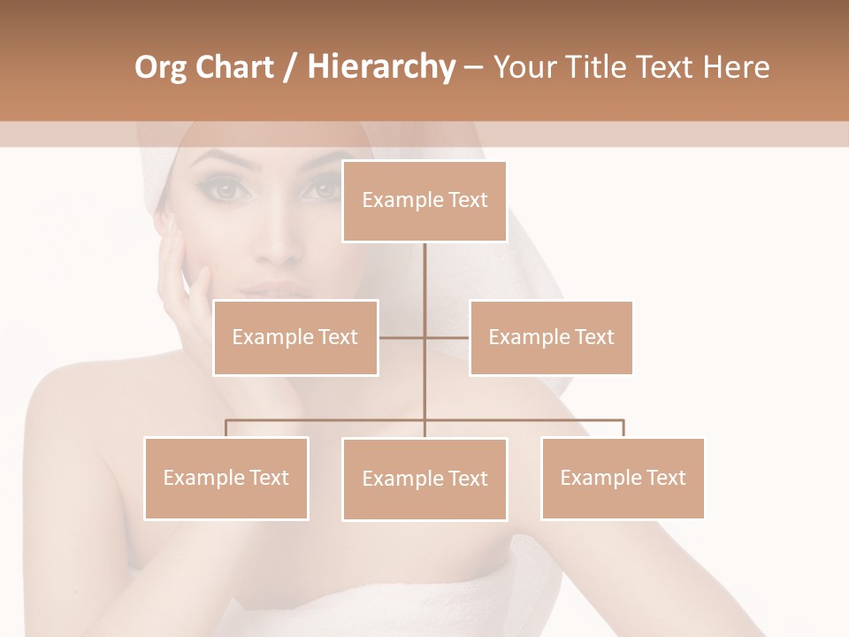 A Woman With A Towel On Her Head Sitting At A Table PowerPoint Template