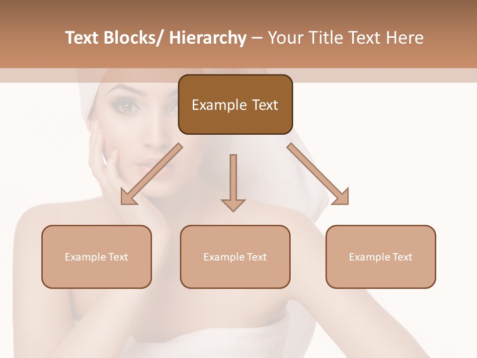 A Woman With A Towel On Her Head Sitting At A Table PowerPoint Template