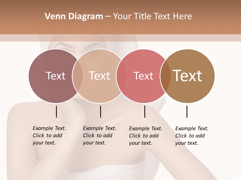 A Woman With A Towel On Her Head Sitting At A Table PowerPoint Template