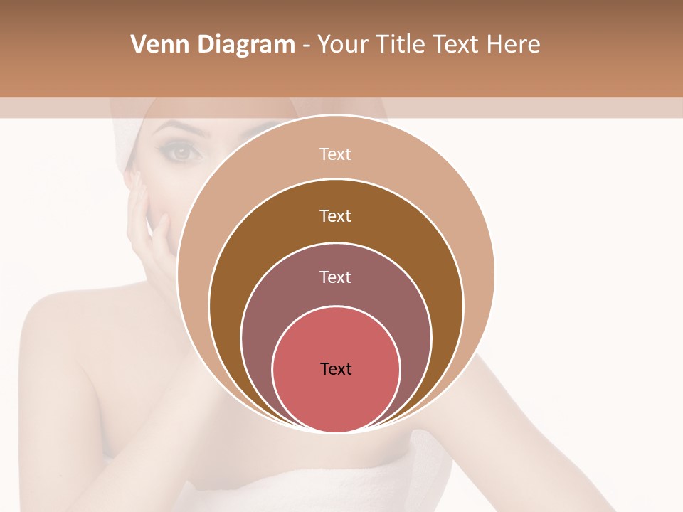 A Woman With A Towel On Her Head Sitting At A Table PowerPoint Template