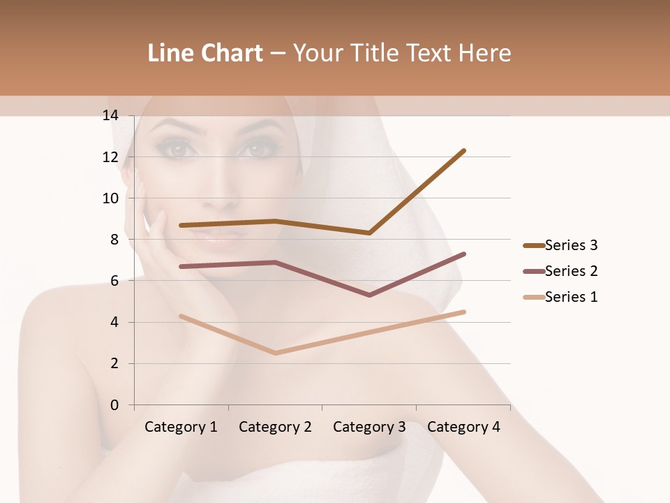 A Woman With A Towel On Her Head Sitting At A Table PowerPoint Template