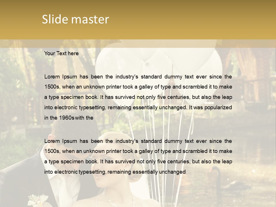 Summer Smiling Woman PowerPoint Template