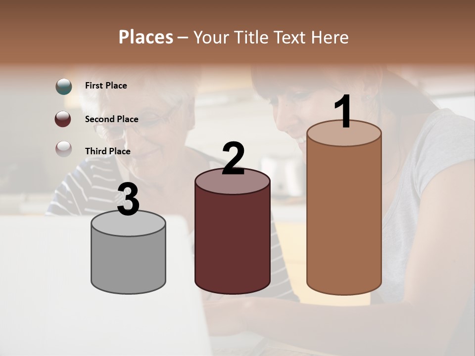 Summer Smiling Woman PowerPoint Template