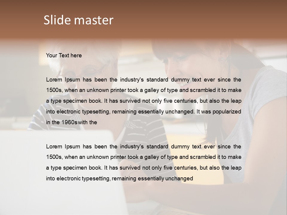 Summer Smiling Woman PowerPoint Template