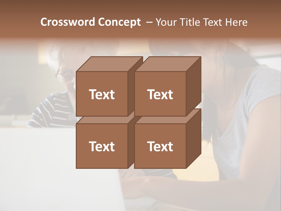 Summer Smiling Woman PowerPoint Template