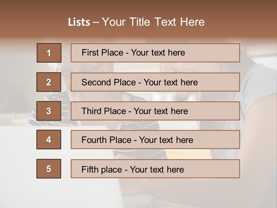 Summer Smiling Woman PowerPoint Template