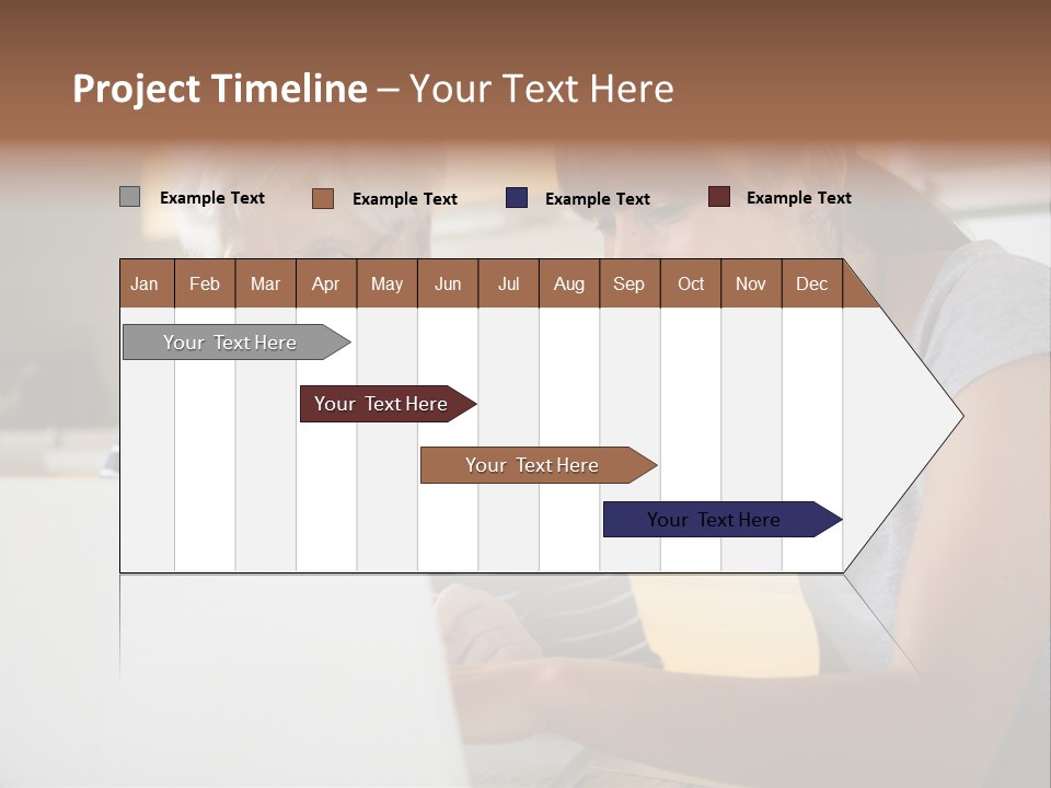 Summer Smiling Woman PowerPoint Template