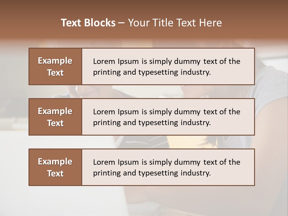 Summer Smiling Woman PowerPoint Template
